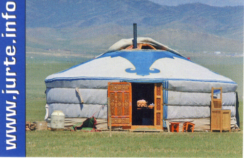 Aufkleber mongolische Jurte (Ger)
